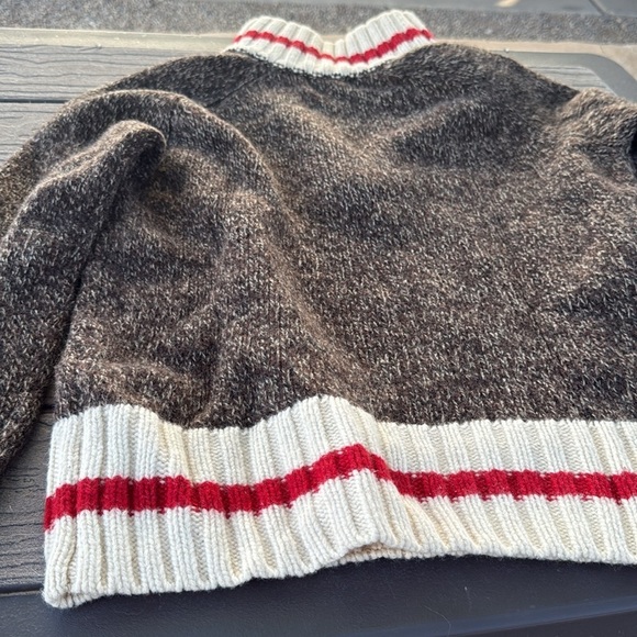 Gant By Michael Bastian 2011 Sock Monkey 100% Lambs Wool Half Zip Sweater Size M - Picture 7 of 12